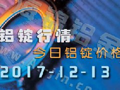 鋁錠行情：12月13日長江各地區(qū)鋁錠價(jià)格市場(chǎng)行情